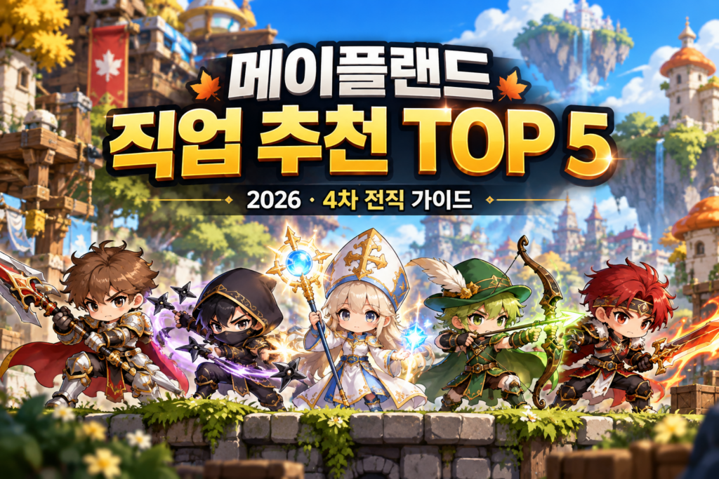 메이플랜드 직업 추천 TOP 5 2026년 4차 전직 가이드